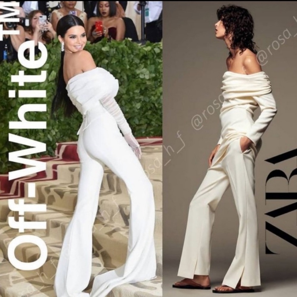 - Zara off white off shoulder NWT Knit tunic dress or top - Picture 2 of 3